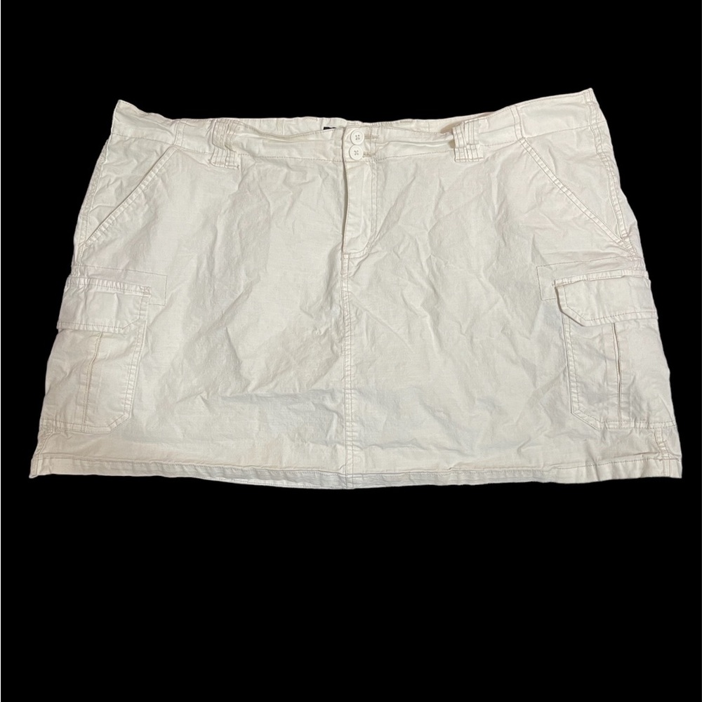 Plus Size Denim Skort